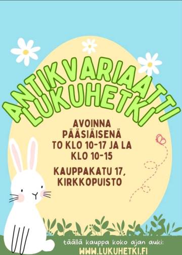 PÄÄSIÄISEN AUKIOLOAJAT